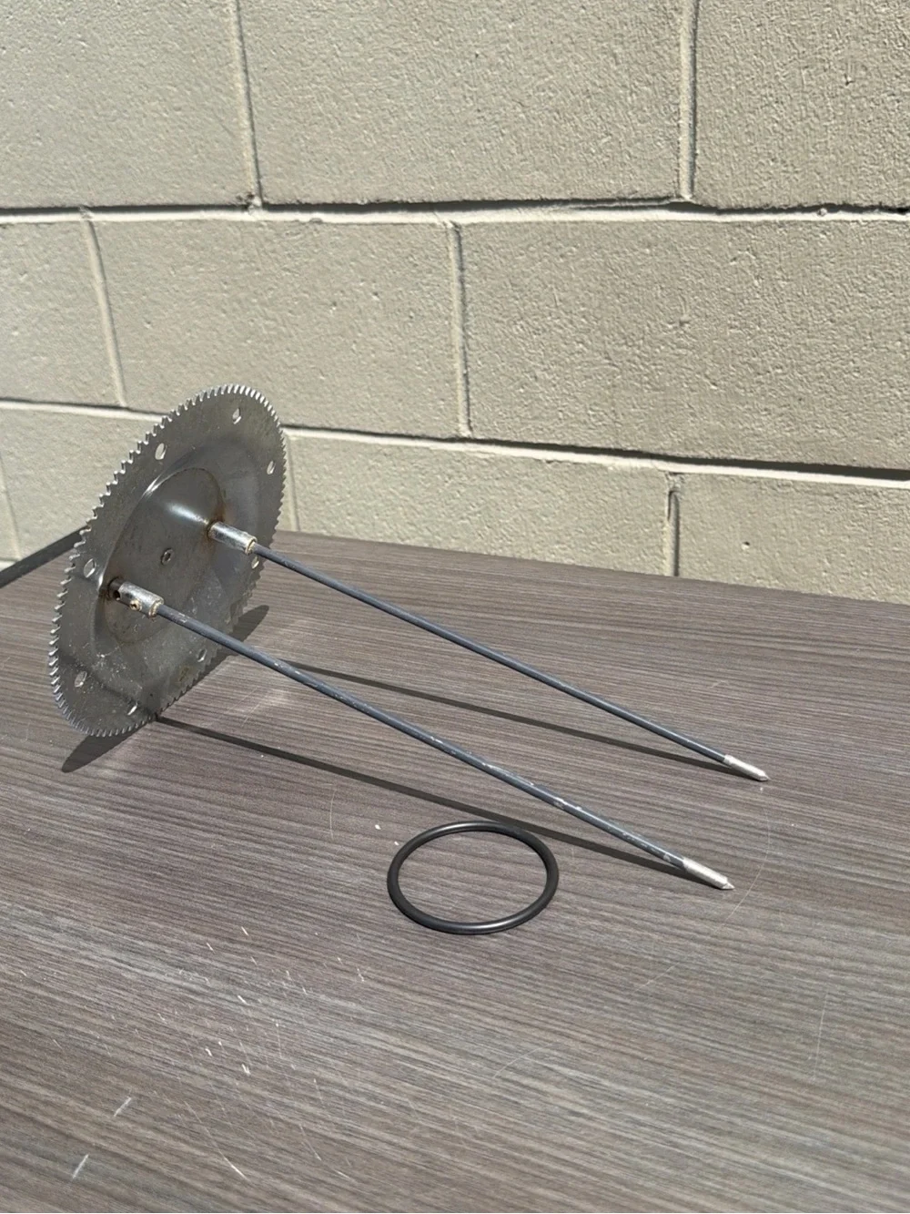 Ronco Showtime Rotisserie 5000 Gear Wheel and Spit Rod Assembly